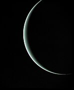 Uranus yang dipotret dari bagian gelapnya