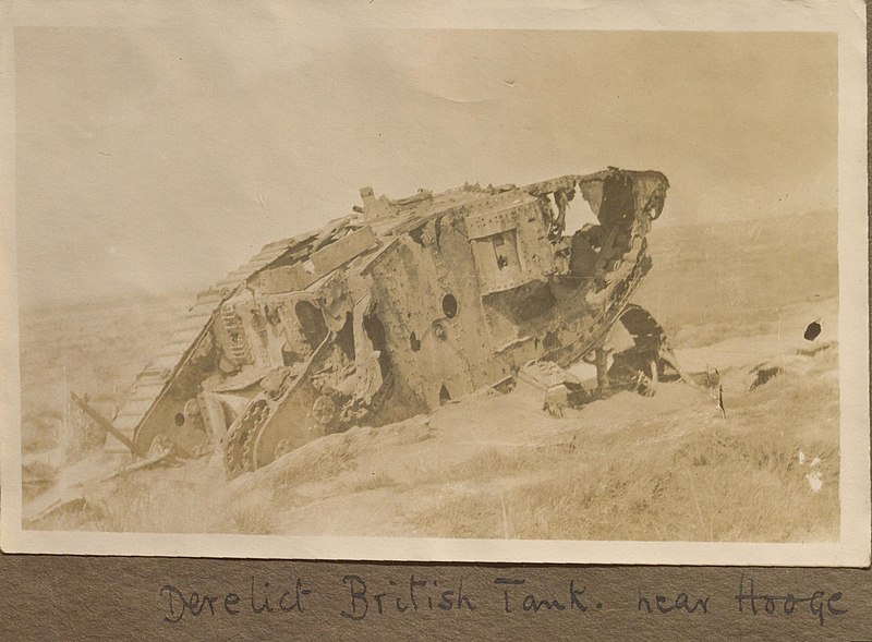 File:“Derelict British Tank near Hooge”.jpg