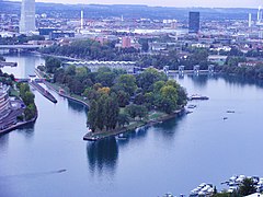 Kraftwerksinsel bei Basel (CH)