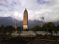 Three pagodas at Chongsheng temple