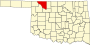 Woods County map