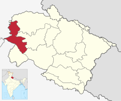 Location in Uttarakhand