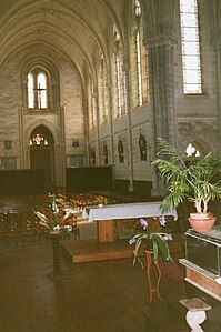 L'intérieur de l'église.