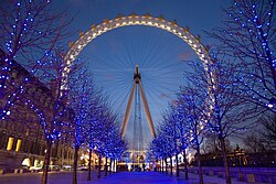 A London Eye alkonyatkor