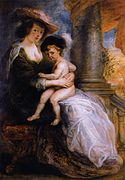 Helena Fourment with her Son Frans by Rubens, c. 1634–1635, Alte Pinakothek