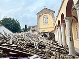 The ruins of the Catholic Cathedral of the Annunciation