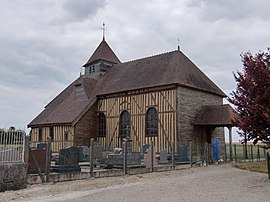 The church in Saint-Léger-sous-Margerie