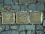 Stolpersteine für Nina, Otto und Hermine Roos (Jacobistraße 52)