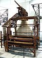 Carpet loom with Jacquard apparatus by Carl Engel, around 1860.