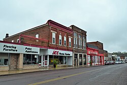 Downtown Bloomington on WIS 35