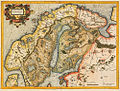 Gerardus Mercators map of Norway and Sweden from 1595.