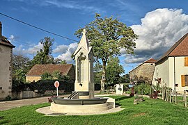 La fontaine-abreuvoir.