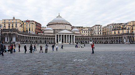 Basilica di San Francesco di Paola and piazza del Plebiscito