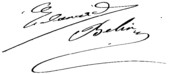 signature d'Édouard Belin