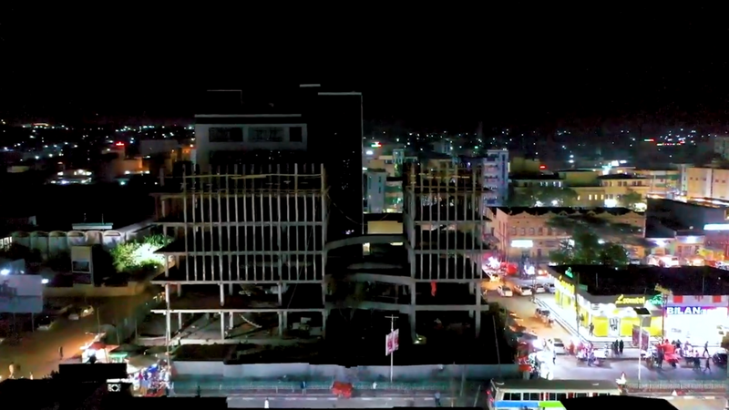 File:National Museum of Somaliland at night in 2021.png