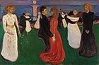 The Dance of Life, 1899–1900, oil on canvas, 126 cm × 191 cm (49+1⁄2 in × 75 in), Nasjonalgalleriet, Oslo