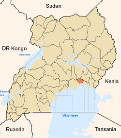 District location in Uganda