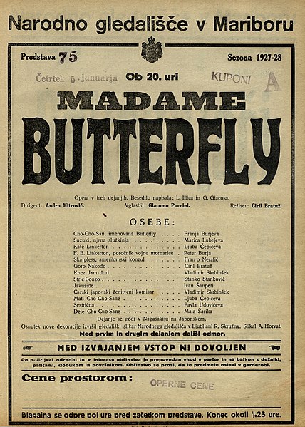 File:Plakat za predstavo Madame Butterfly v Narodnem gledališču v Mariboru 5. januarja 1928.jpg