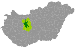 Székesfehérvár District within Hungary and Fejér County.