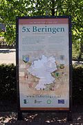 Sign in the center of Beringe, The Netherlands