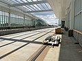 The under construction passenger boarding area of the Lake St Station.