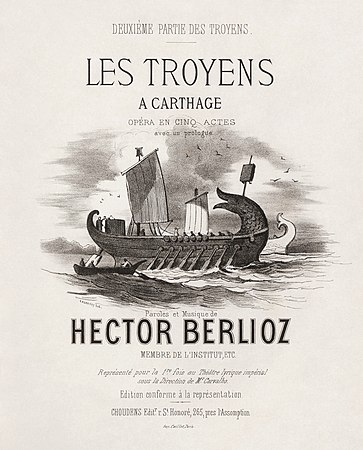 Cover for Les Troyens á Carthage, the second half of the opera