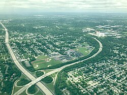 Islip Terrace, as seen from the air on June 3, 2018.