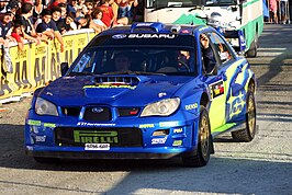 De Subaru Impreza WRC uit het seizoen 2006