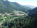 La vallée de l'Olt près de Băile Tuşnad (Tasnádfürdő).