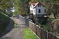 Weiche der Treidelbahn an der Schleuse 1 der Schleusentreppe Arzviller