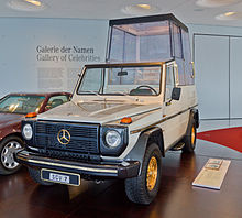 Uno dei due esemplari di Mercedes-Benz 230 G (quello con targa SCV 7) è ora esposto presso il Museo Mercedes.