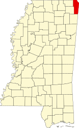 Contea di Tishomingo – Mappa