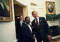 Omar Bongo with George W. Bush, May 26, 2004