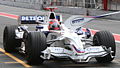 Robert Kubica during the Catalunya test, June 2008.