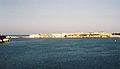 Blick von der Lascaris Battery auf Fort Ricasoli. Die den Grand Harbour beherrschende Stellung der Batterie wird deutlich