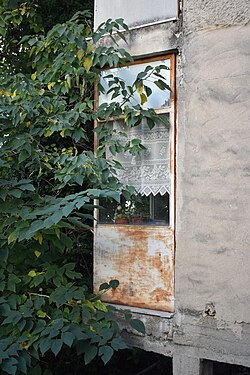 Secret - hidden balcony in Greece.