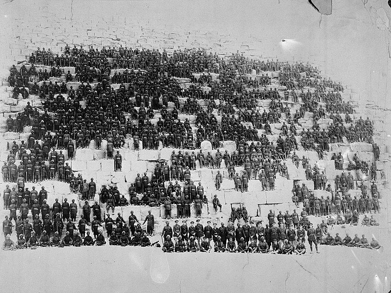 File:38th Dogras on the Great Pyramid, Egypt, 1918.jpg