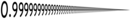 A view of 0.999... in rectangular perspective