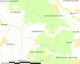 Domessargues - Localizazion