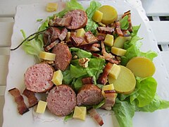 Salade comtoise (variante).