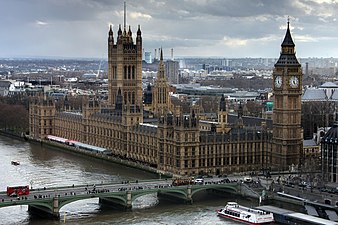 Westminster-palota, London (angol neogótika)