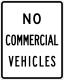 No Commercial Vehicles