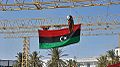 Image 22An effigy of Muammar Gaddafi hangs from a scaffold in Tripoli's Martyrs' Square, 29 August 2011 (from History of Libya)