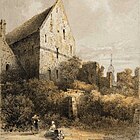 Oude Beyart, litho van A. Schaepkens, ca. 1850