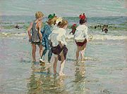 Edward Henry Potthast Summer day, Brighton Beach