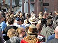 Gorbatschow im Gewuehl vor dem Roemer