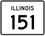 Illinois Route 151 marker