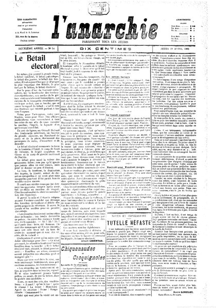 File:Libertad - Le Bétail électoral, paru dans L'Anarchie, 19 avril 1906.djvu