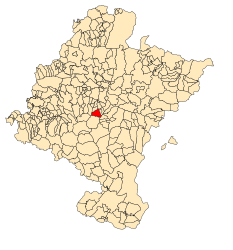 Añorbe – Mappa