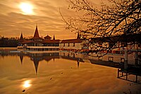 Hévíz, the largest thermal lake in Europe